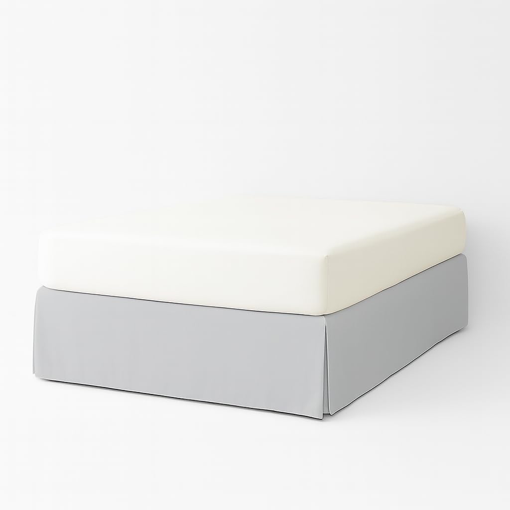 ATENEA Betthusse Laken, englisches Volant, 180x200 cm, für Tiefe Matratzen bis 32 cm - Ideal für das EasyCosy Bett, Hell